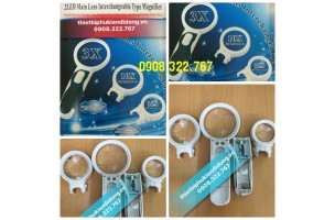 KÍNH LÚP 5 TRONG 1:  2 ĐÈN LED PHÓNG ĐẠI 3X, 10X, 16X